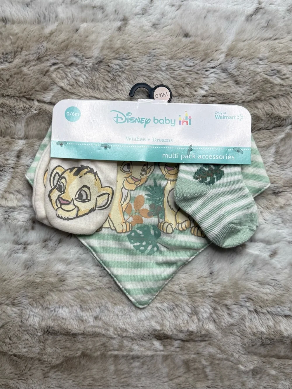 *NWT* Disney The Lion King Character Baby Accessories Set, Size 0/6M